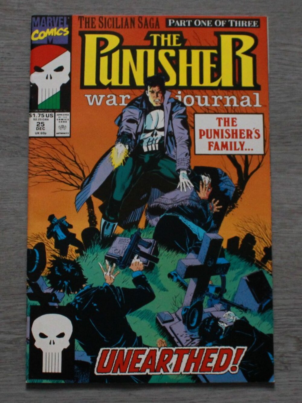 Vintage Marvel Comics 1990 "The Punisher War Journal #25" Comic Book